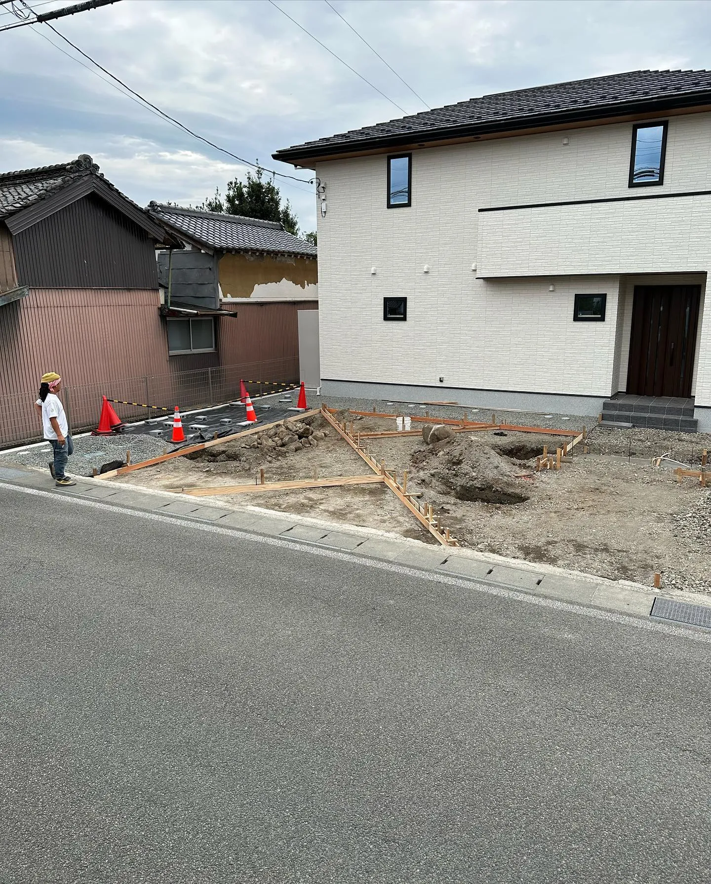 山梨市にある新築住宅のエクステリアの依頼をいただきました！！